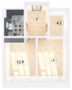 МФК «Сердце Столицы», планировка 1-комнатной квартиры, 41.10 м²